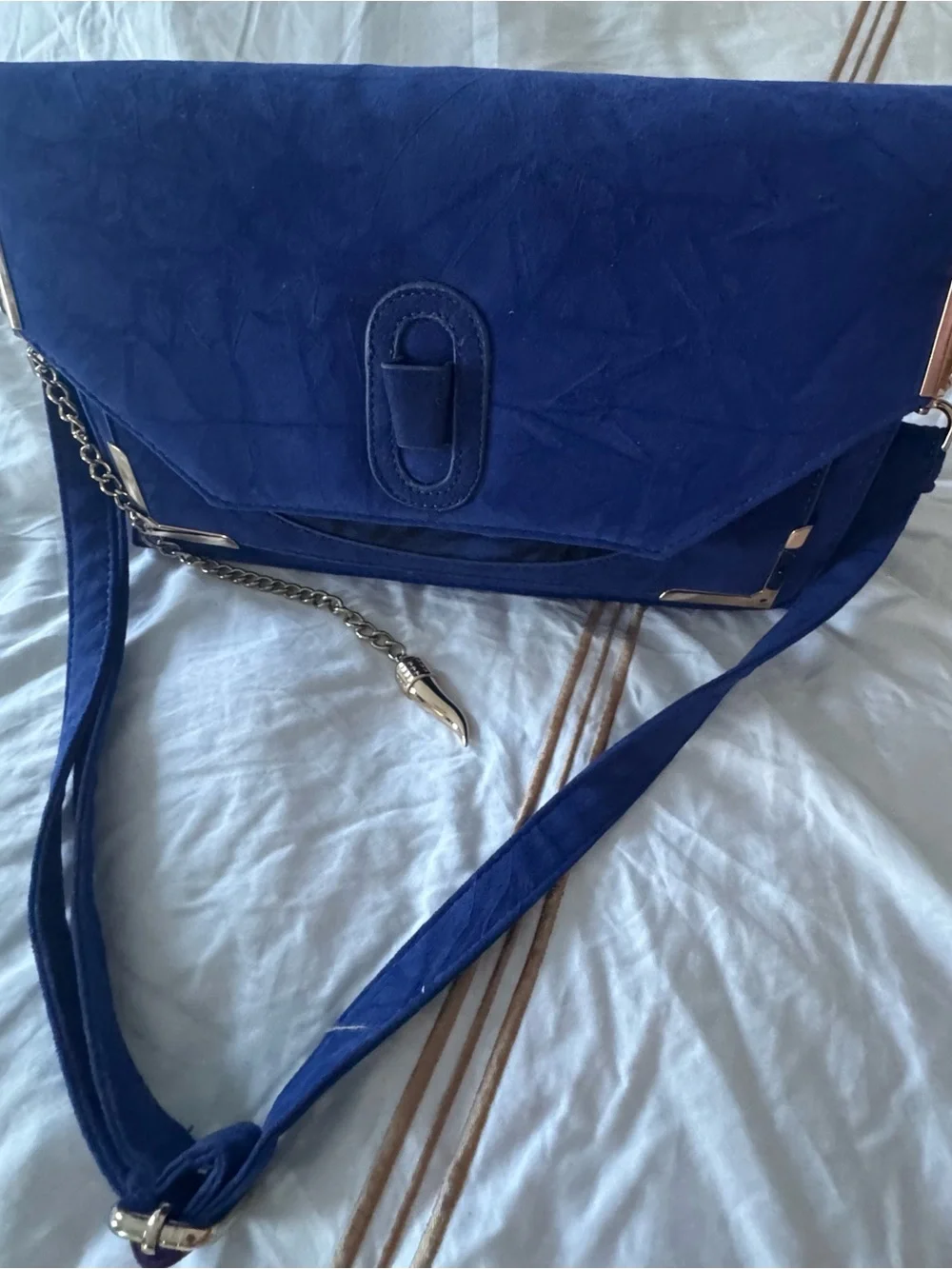 Elegant Blue Women's Crossbody Clutch